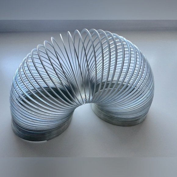 Vintage Original Silver Metal Slinky - Picture 1 of 6